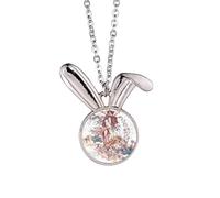 Collier avec pendentif en forme de lapin - Motif vagues du Japon