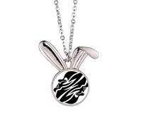 Collier avec pendentif en forme de lapin - Symbole du zodiaque du génie constellation