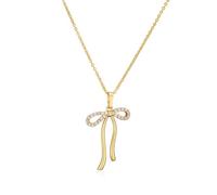 Collier avec pendentif en forme de nœud pour femme, beau collier polyvalent qui peut être porté empilable, adjustable, Zircone cubique