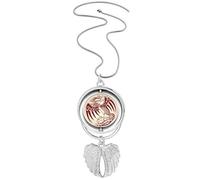 Collier avec pendentif en forme de phœnix chinois avec ailes d'ange