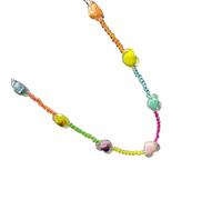 Collier avec pendentif en forme d'étoile arc-en-ciel, élégant et léger, pour un usage quotidien, des occasions spéciales, chaîne de poignet dopamine, necklace, comme décrit, Comme décrit