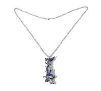 Collier avec pendentif en forme d'os de requin tendance, convient pour un usage quotidien et une fête, cadeaux et souvenirs pour les fans d'anime et de jeux vidéo, one sise, Métal
