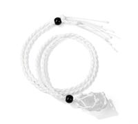 Collier avec pendentif en pierre de chanvre et corde tissée à la main - Pierre de naissance - Style européen et américain - Pour homme et femme, 45cm, Pierre Bois, Cristal