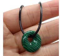 Collier avec pendentif en pierre naturelle agate quartz rose jade améthyste corde cire collier pendentif bijoux longueur 40 + 5 cm cristal collier pour femme pierre naturelle pour homme femme corde