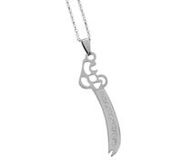 Collier avec pendentif épées tendance en acier inoxydable 304 - Unisexe - Accessoire de couple, One Size, Comme décrit, Comme décrit.