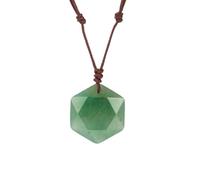 Collier Avec Pendentif Étoile De David En Pierre Naturelle Et Hexagramme Pour Femme Et Homme, Amulette En Cristal De Guérison, Collier Avec Pendentif En Pierre Précieuse Et Cordon Réglable, Bijo