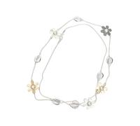 Collier avec pendentif fleur réglable symbolisant l'élégance et la noblesse - Convient pour un style polyvalent - Collier moderne