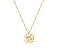 Collier avec pendentif floral pour femme Plaqué or 14 carats, Petit, Plaqué or, Pas de pierre précieuse