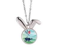 Collier avec pendentif lapin Excited Insects Twenty Four Solar Term