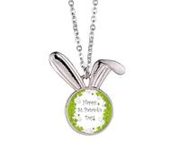Collier avec pendentif lapin « Four Irland Happy St.Patrick »