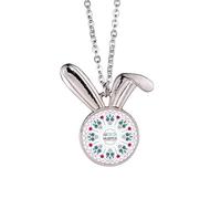 Collier avec pendentif lapin « Happy The Day of the Dead »