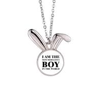 Collier avec pendentif lapin I Am The Rebellious Boy Art déco