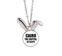 Collier avec pendentif lapin La capitale de l'Égypte Le Caire