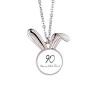 Collier avec pendentif lapin pour fille de 90 ans