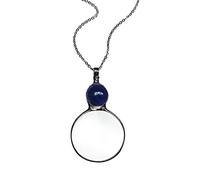 Collier avec pendentif loupe 10 x pour femme, fait à la main, bijoux pour la lecture, les travaux manuels