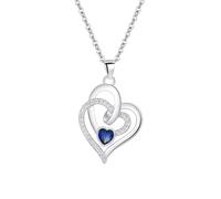 Collier avec pendentif « Love Forever » avec pierre de naissance pour femme, anniversaire ou anniversaire pour femme, mère et fille « Your Love Forever », Métal, No Gemstone