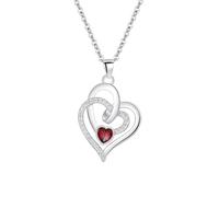 Collier avec pendentif « Love Forever » avec pierre de naissance pour femme, anniversaire ou anniversaire pour femme, mère et fille « Your Love Forever », Métal, No Gemstone