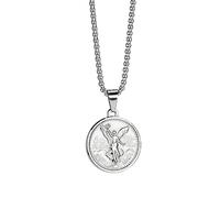 Collier avec pendentif mexicain Centenario Mexicano Moneda 50 pesos, collier pendentif 18 carats pour homme, 1 x 0.5 x 2 inches (pendant), 24 inches (chain), Acier inoxydable, Pas de pierre précieuse
