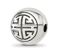 Collier avec pendentif rond à charnière en argent sterling 925 pour femme 13 mm