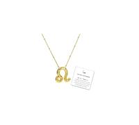 Collier avec pendentif signe du zodiaque pour femme, plaqué or 18 carats avec 12 constellations, Cuivre, Pas de gemme