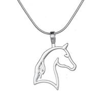 Collier avec pendentif Tête de cheval, tendance, style ethnique vintage, cadeaux pour filles, adolescentes, femmes, cow-girls