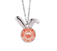 Collier avec pendentif tête de lapin chinois de Pékin en Chine
