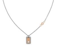 Collier avec pendentif - Tommy Hilfiger - 2780577 - Acier inoxydable - Argent/or rose - 50.8 cm
