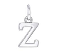 Collier avec pendentif unisexe en argent sterling 925 avec monogramme personnalisé - Petit alphabet Z - 13 x 6,8 mm de large - Pendentif pour femme