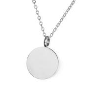 Collier avec pendentif urne ronde en acier inoxydable pour cendres d'animaux perdus et souvenirs de mode