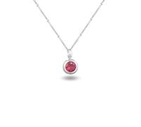 Collier avec pierre de naissance ronde amovible 12 mois avec signification Collier plaqué or 18 carats pour femme en or rose et or blanc Cadeau pour femme et fille Sans nickel Imperméable, 44+5cm