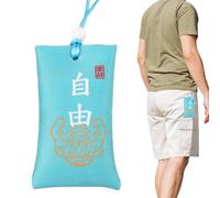 Collier avec pochette de sel spirituel | Talisman chinois classique - Colliers de sachets de sel faits à la main, pochette de sel spirituelle bouddhiste chinoise traditionnelle bénédiction sachet
