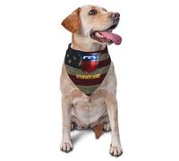 Collier Bandana 76E Division D'Infanterie Bandanas pour Chiens Classiques Foulard Triangle Réglable Serviette Triangle pour Animaux pour Tenue De Tous Les Jours Fêtes Anniversaires