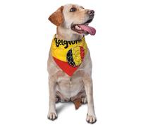 Collier Bandana Amour pour La Belgique 2026 Serviette Triangle pour Animaux Réglable Bandana pour Chien Respirant Bandanas pour Chiens pour Tenue De Tous Les Jours Anniversaires