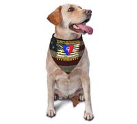 Collier Bandana Ancien Combattant De La 38E Division D'Infanterie - Mon Serment D'Engagement Bandanas pour Chiens Respirant Serviette Triangle pour Animaux Réglable Bandana pour Chien pour Fêtes