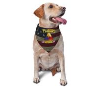 Collier Bandana Ancien Combattant De La 3E Division Blindée Américaine Bandana pour Chien Respirant Bandanas pour Chiens Réglable Foulard Triangle pour Tenue De Tous Les Jours Anniversaires