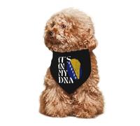 Collier Bandana C'est dans Mon Adn, Bosnie-Herzégovine Bandana pour Chien Respirant Serviette Triangle pour Animaux Réglable Bandanas pour Chiens pour Fêtes Anniversaires Tenue De Tous Les Jours
