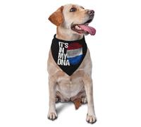 Collier Bandana C'est dans Mon Adn Drapeau des Pays-Bas | Bandanas pour Chiens Respirant Serviette triangle pour animaux Pour Fêtes