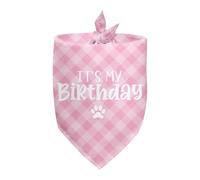 Collier Bandana C'est Mon Anniversaire Bandana pour Chien Personnalisés Bandanas pour Chiens Classiques Foulard Triangle pour Animaux De Compagnie Tenue De Tous Les Jours Anniversaires