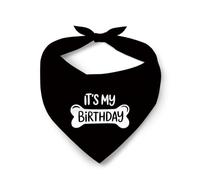 Collier Bandana C'est Mon Anniversaire Foulard Triangle Respirant Serviette Triangle pour Animaux Réglable Bandanas pour Chiens pour Tenue De Tous Les Jours Anniversaires Animaux De Compagnie
