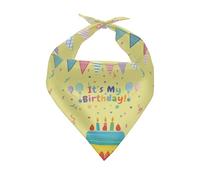 Collier Bandana C'est Mon Anniversaire Serviette Triangle pour Animaux Classiques Bandana pour Chien Réglable Bandanas pour Chiens pour Anniversaires Animaux De Compagnie Fêtes