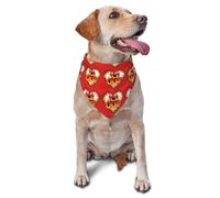 Collier Bandana Cœur Ardent De La Résistance Foulard Triangle Réglable Serviette Triangle pour Animaux Personnalisés Bandana pour Chien pour Fêtes Anniversaires Tenue De Tous Les Jours