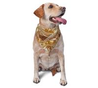 Collier Bandana Cœur d'or Et Rêve Étincelant Serviette Triangle pour Animaux Classiques Bandana pour Chien Réglable Bandanas pour Chiens pour Tenue De Tous Les Jours Anniversaires