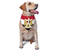 Collier Bandana Drapeau De L'Égypte Serviette Triangle pour Animaux | Bandanas pour Chiens Quotidien Bandana pour Chien Pour Noël