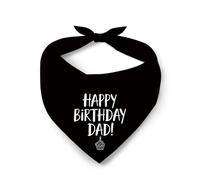 Collier Bandana Joyeux Anniversaire Papa Bandanas pour Chiens Réglable Serviette Triangle pour Animaux Respirant Bandana pour Chien pour Tenue De Tous Les Jours Anniversaires