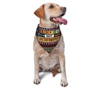 Collier Bandana La Démocratie, Pas La Dictature Bandana pour Chien Classiques Serviette Triangle pour Animaux Personnalisés Bandanas pour Chiens pour Tenue De Tous Les Jours Fêtes Anniversaires
