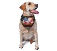 Collier Bandana Lieutenant-Général Américain O-9 Bandana pour Chien Respirant Serviette Triangle pour Animaux Réglable Bandanas pour Chiens pour Fêtes Anniversaires Tenue De Tous Les Jours