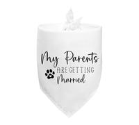 Collier Bandana Mes Humains Vont Se Marier Bandana pour Chien Personnalisés Serviette Triangle pour Animaux Réglable Bandanas pour Chiens pour Tenue De Tous Les Jours Anniversaires