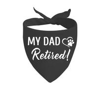 Collier Bandana Mes Parents sont Retraités Bandana pour Chien Respirant Bandanas pour Chiens Réglable Foulard Triangle pour Animaux De Compagnie Tenue De Tous Les Jours Anniversaires