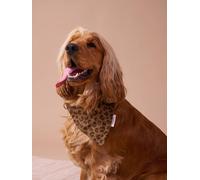 Collier bandana pour chien FAMILY marron imprimé L/XL