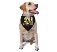Collier Bandana Ruban De Service des Vétérans De L'Opération Tempête du Désert Bandana pour Chien Personnalisés Bandanas pour Chiens Respirant Foulard Triangle pour Fêtes Anniversaires